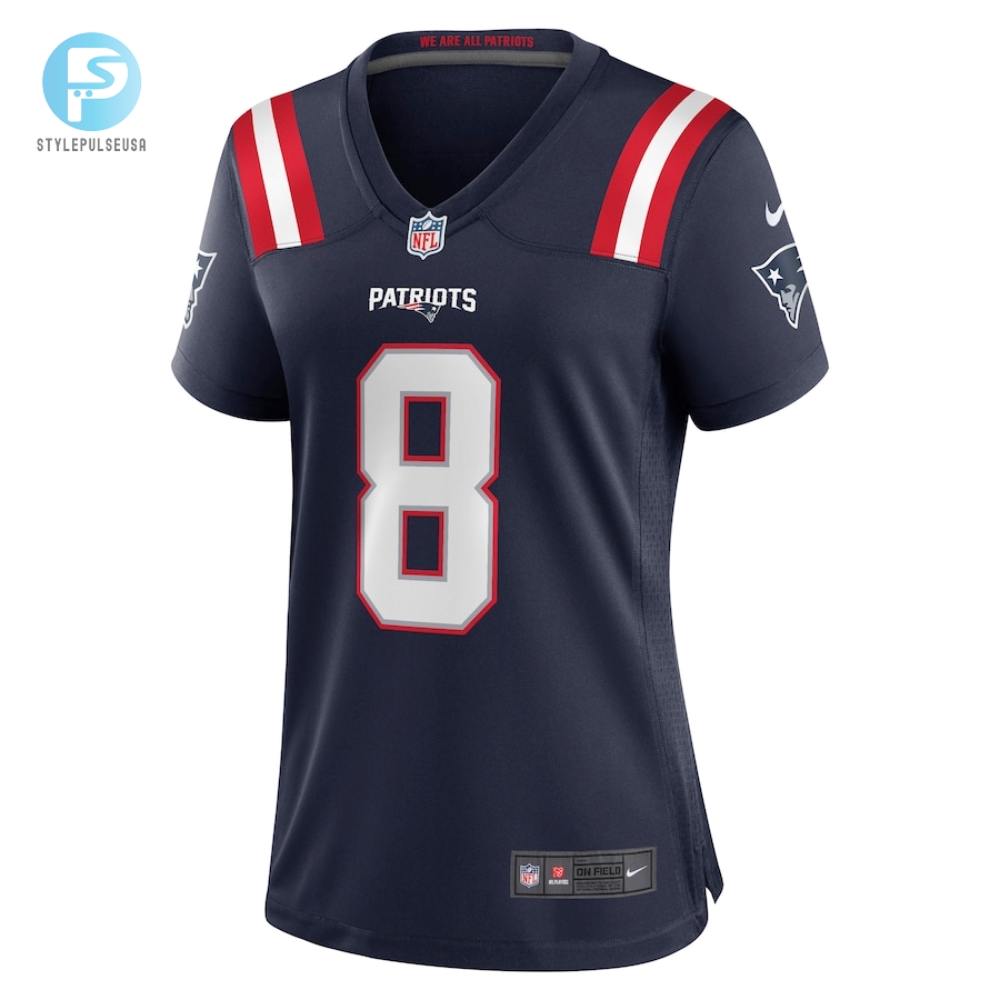 Womens New England Patriots Jawhaun Bentley Nike Navy Game Player Jersey 