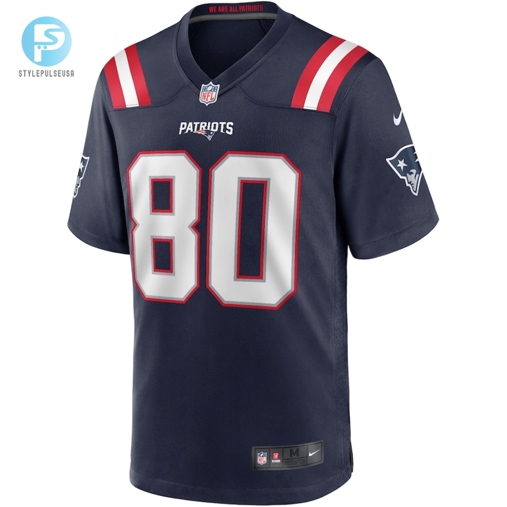 Mens New England Patriots Troy Brown Nike Navy Game Retired Player Jersey 