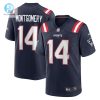 Mens New England Patriots Ty Montgomery Nike Navy Player Game Jersey stylepulseusa 1