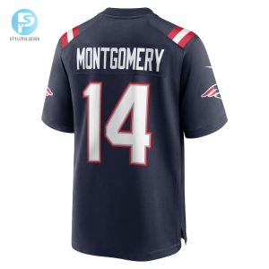 Mens New England Patriots Ty Montgomery Nike Navy Player Game Jersey stylepulseusa 1 2