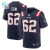 Mens New England Patriots Sidy Sow Nike Navy Team Game Jersey stylepulseusa 1