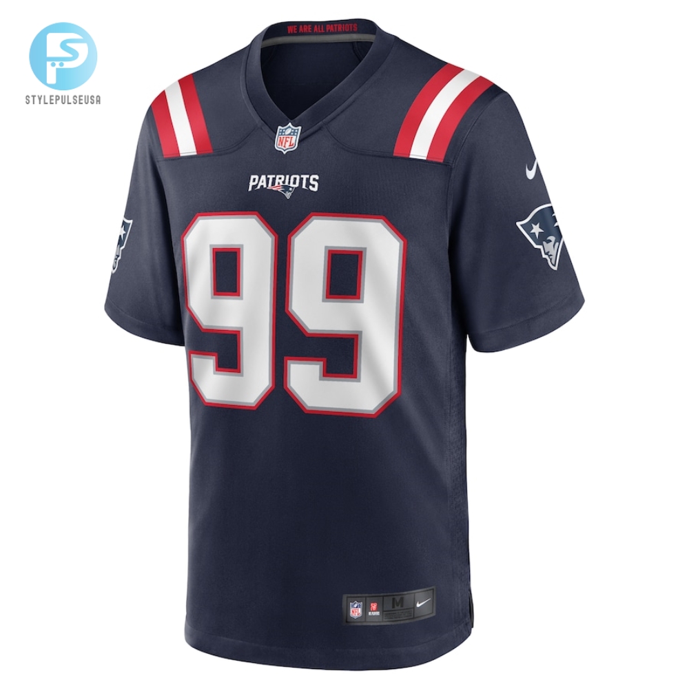 Mens New England Patriots Jamie Collins Sr. Nike Navy Home Game Player Jersey 