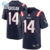 Mens New England Patriots Steve Grogan Nike Navy Game Retired Player Jersey stylepulseusa 1