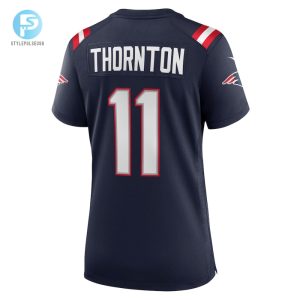 Womens New England Patriots Tyquan Thornton Nike Navy Game Player Jersey stylepulseusa 1 2