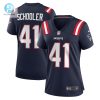 Womens New England Patriots Brenden Schooler Nike Navy Game Player Jersey stylepulseusa 1