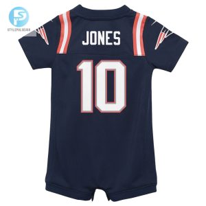 Newborn Infant New England Patriots Mac Jones Nike Navy Game Romper Jersey stylepulseusa 1 2