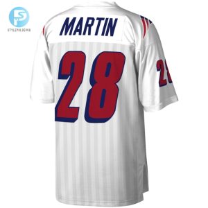 Mens New England Patriots Curtis Martin Mitchell Ness White Legacy Replica Jersey stylepulseusa 1 2