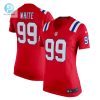 Womens New England Patriots Keion White Nike Red Alternate Team Game Jersey stylepulseusa 1