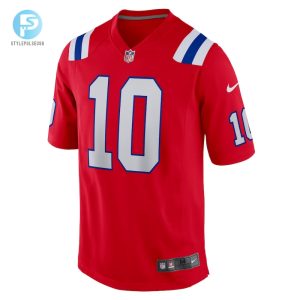 Mens New England Patriots Mac Jones Nike Red Game Jersey stylepulseusa 1 1