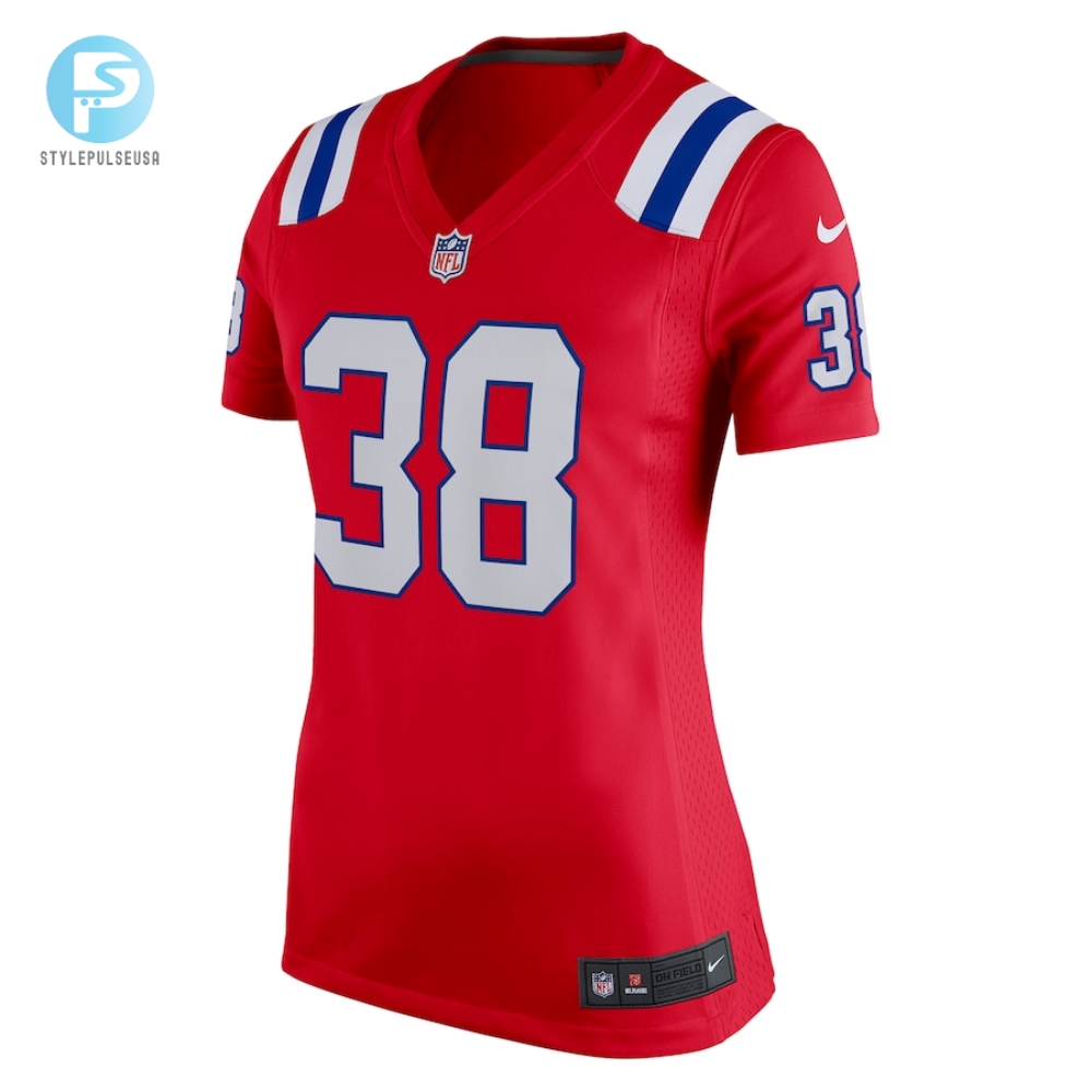 Womens New England Patriots Rhamondre Stevenson Nike Red Alternate Game Player Jersey 