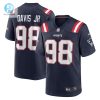 Mens New England Patriots Carl Davis Jr. Nike Navy Game Player Jersey stylepulseusa 1