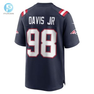 Mens New England Patriots Carl Davis Jr. Nike Navy Game Player Jersey stylepulseusa 1 2