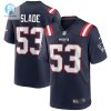 Mens New England Patriots Chris Slade Nike Navy Game Retired Player Jersey stylepulseusa 1