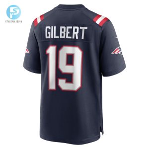 Mens New England Patriots Garrett Gilbert Nike Navy Home Game Player Jersey stylepulseusa 1 2