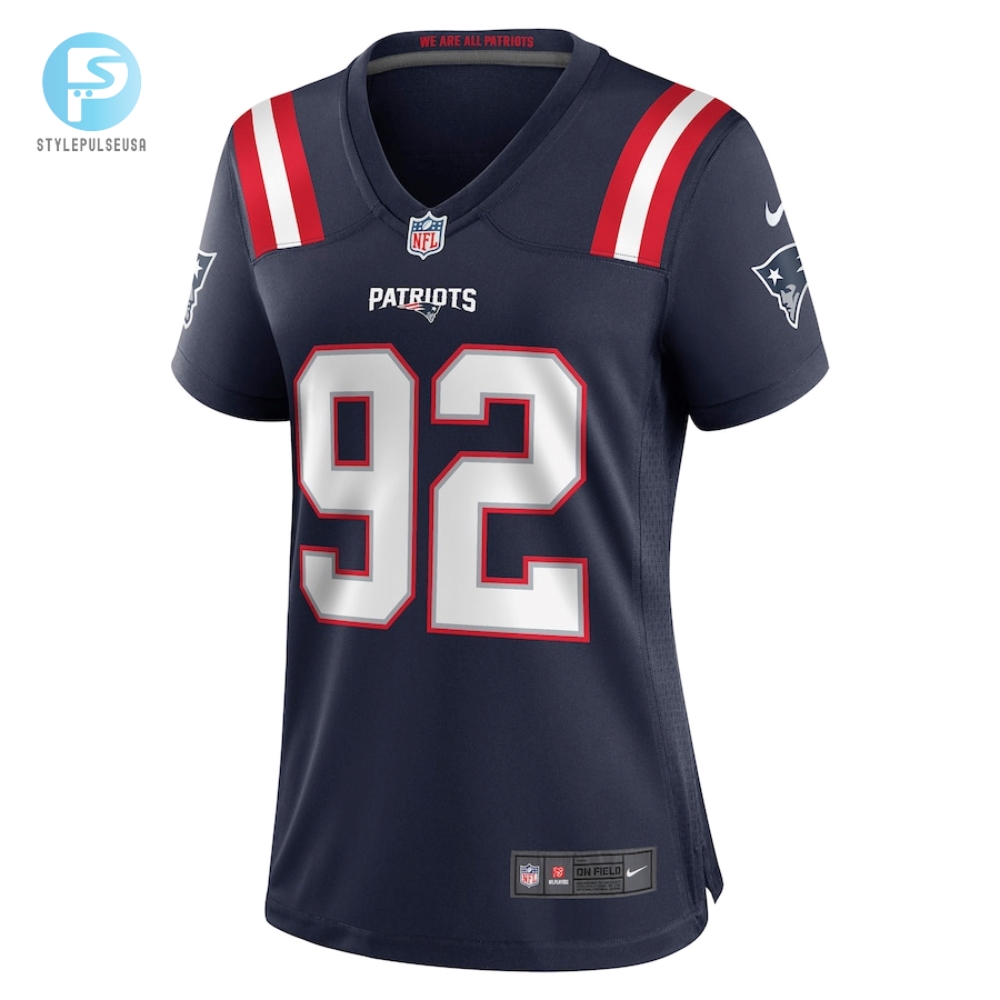 Womens New England Patriots Davon Godchaux Nike Navy Game Jersey 