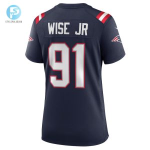 Womens New England Patriots Deatrich Wise Jr. Nike Navy Game Jersey stylepulseusa 1 2