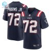 Mens New England Patriots Jeremiah Pharms Jr. Nike Navy Game Player Jersey stylepulseusa 1