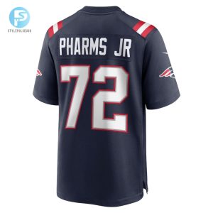 Mens New England Patriots Jeremiah Pharms Jr. Nike Navy Game Player Jersey stylepulseusa 1 2