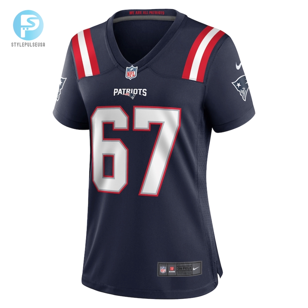 Womens New England Patriots Jake Andrews Nike Navy Team Game Jersey 