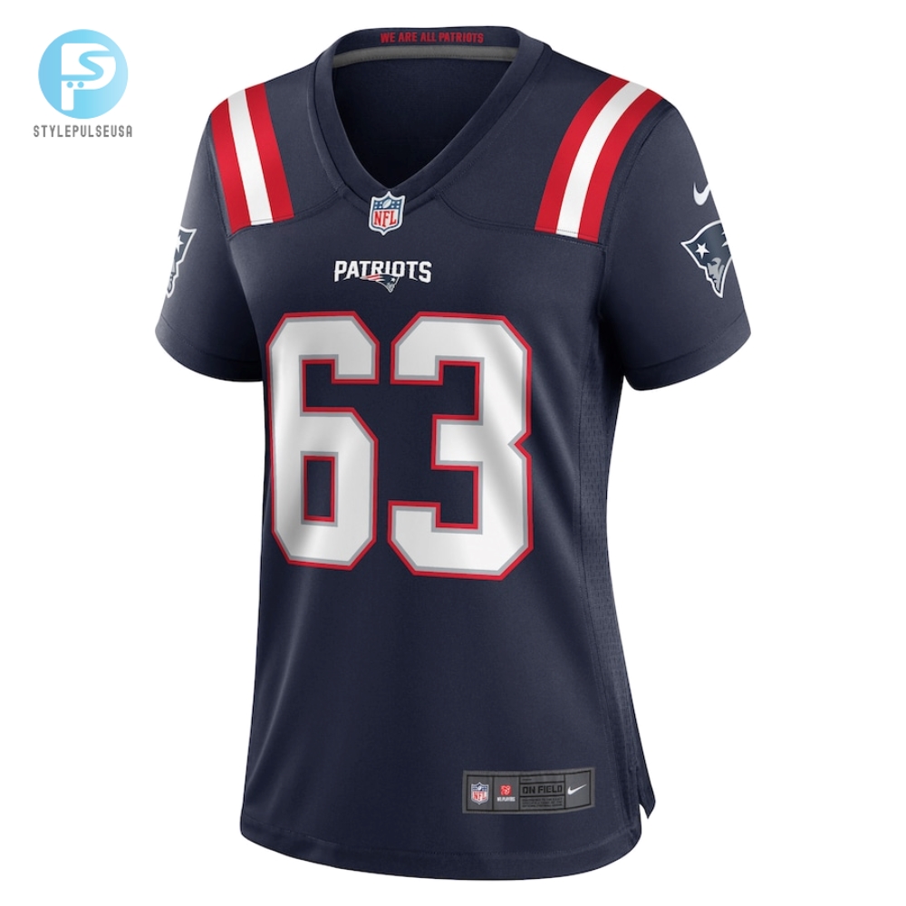 Womens New England Patriots Chasen Hines Nike Navy Game Player Jersey 