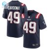 Mens New England Patriots Joe Cardona Nike Navy Game Jersey stylepulseusa 1