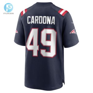 Mens New England Patriots Joe Cardona Nike Navy Game Jersey stylepulseusa 1 2