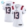 Womens New England Patriots Jack Jones Nike White Game Player Jersey stylepulseusa 1