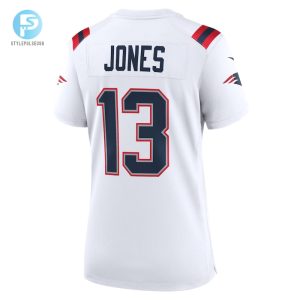 Womens New England Patriots Jack Jones Nike White Game Player Jersey stylepulseusa 1 2