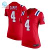 Womens New England Patriots Bailey Zappe Nike Red Alternate Game Player Jersey stylepulseusa 1