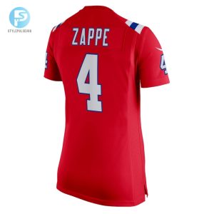 Womens New England Patriots Bailey Zappe Nike Red Alternate Game Player Jersey stylepulseusa 1 2