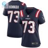 Womens New England Patriots John Hannah Nike Navy Game Retired Player Jersey stylepulseusa 1