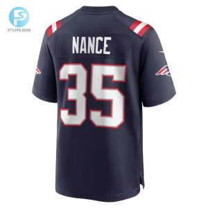 Mens New England Patriots Jim Nance Nike Navy Retired Player Jersey stylepulseusa 1 2