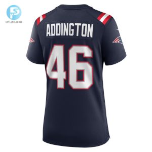 Womens New England Patriots Tucker Addington Nike Navy Home Game Player Jersey stylepulseusa 1 2