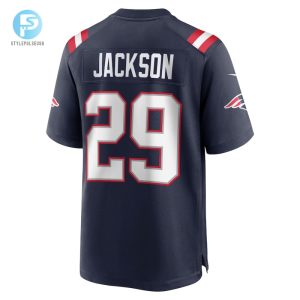 Mens New England Patriots Jc Jackson Nike Navy Game Jersey stylepulseusa 1 2