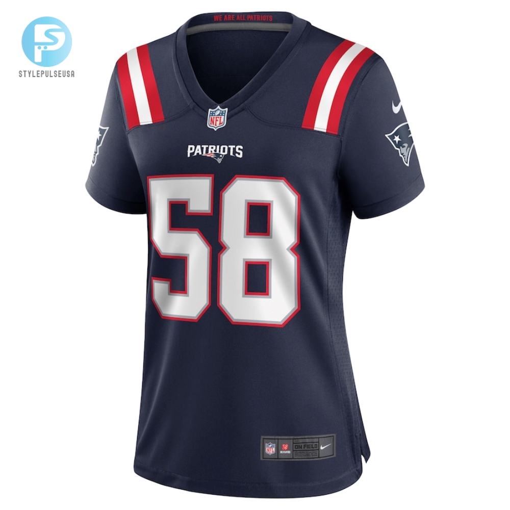 Womens New England Patriots Anfernee Jennings Nike Navy Team Game Jersey 