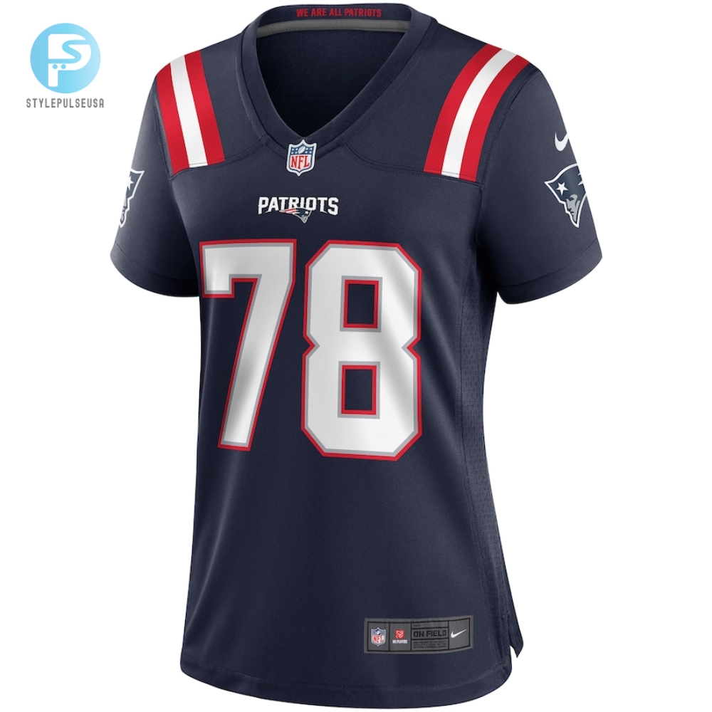 Womens New England Patriots Bruce Armstrong Nike Navy Game Retired Player Jersey 