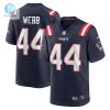 Mens New England Patriots Raleigh Webb Nike Navy Home Game Player Jersey stylepulseusa 1