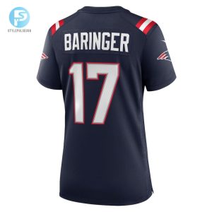 Womens New England Patriots Bryce Baringer Nike Navy Team Game Jersey stylepulseusa 1 2