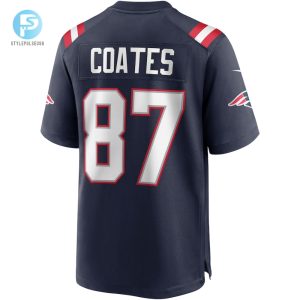 Mens New England Patriots Ben Coates Nike Navy Game Retired Player Jersey stylepulseusa 1 2