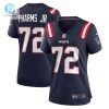 Womens New England Patriots Jeremiah Pharms Jr. Nike Navy Game Player Jersey stylepulseusa 1