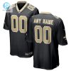 Mens New Orleans Saints Nike Black Custom Game Jersey stylepulseusa 1