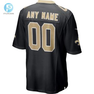 Mens New Orleans Saints Nike Black Custom Game Jersey stylepulseusa 1 2