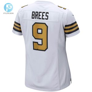 Womens New Orleans Saints Drew Brees Nike White Alternate Game Jersey stylepulseusa 1 2