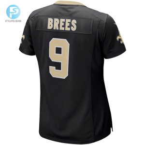 Womens New Orleans Saints Drew Brees Nike Black Game Player Jersey stylepulseusa 1 2