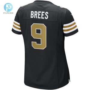 Womens Drew Brees New Orleans Saints Nike Black Alternate Game Jersey stylepulseusa 1 2