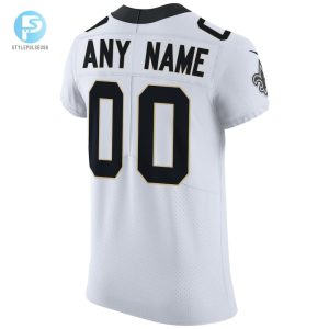 Mens New Orleans Saints Nike White Vapor Untouchable Elite Custom Jersey stylepulseusa 1 2