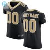 Mens New Orleans Saints Nike Black Vapor Untouchable Custom Elite Jersey stylepulseusa 1