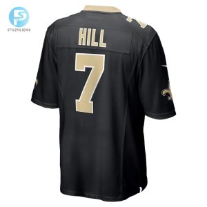 Mens New Orleans Saints Taysom Hill Nike Black Game Jersey stylepulseusa 1 2