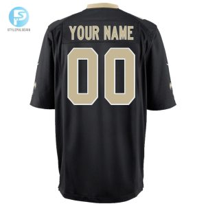Youth New Orleans Saints Nike Black Custom Game Jersey stylepulseusa 1 2