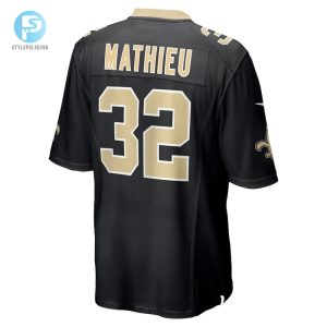 Mens New Orleans Saints Tyrann Mathieu Nike Black Game Jersey stylepulseusa 1 5